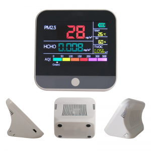 レーザーセンサーが付いているスマートな空気質の探知器PM2.5のガスモニター高感度の空気探知器
